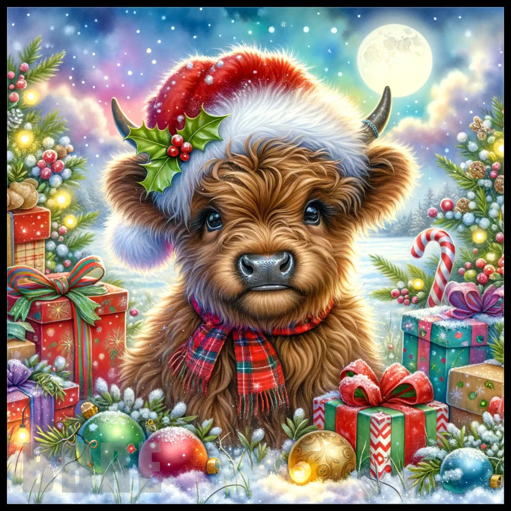 Festive Highland Cow 5 Main Image,