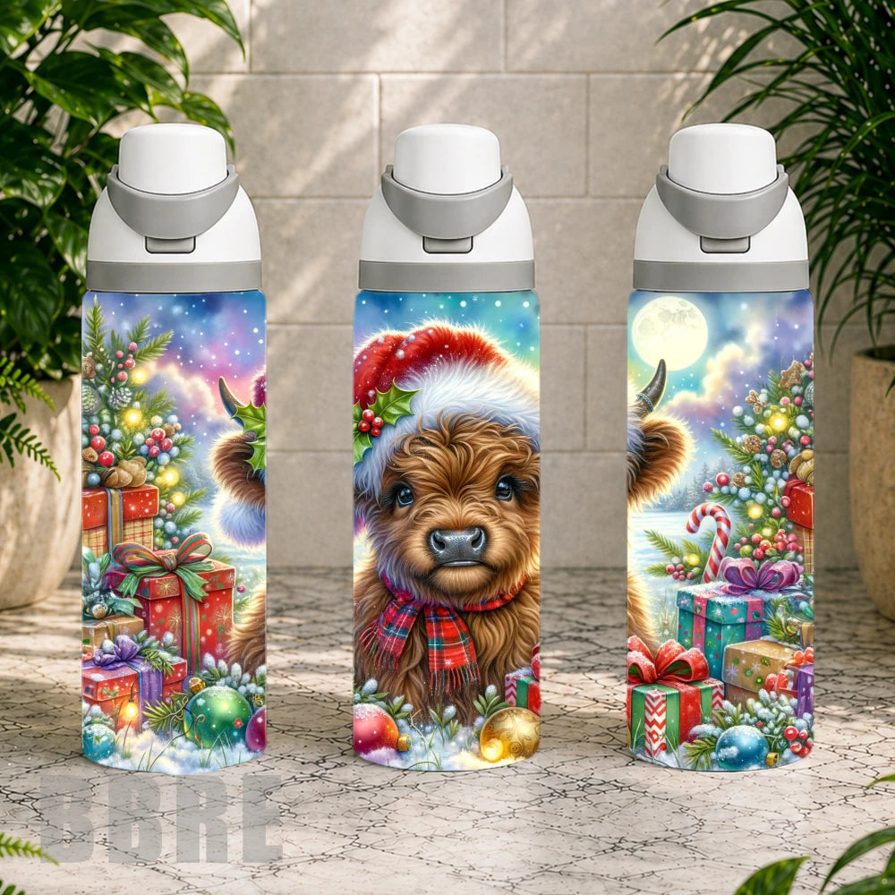Festive Highland Cow 5 Product Image,