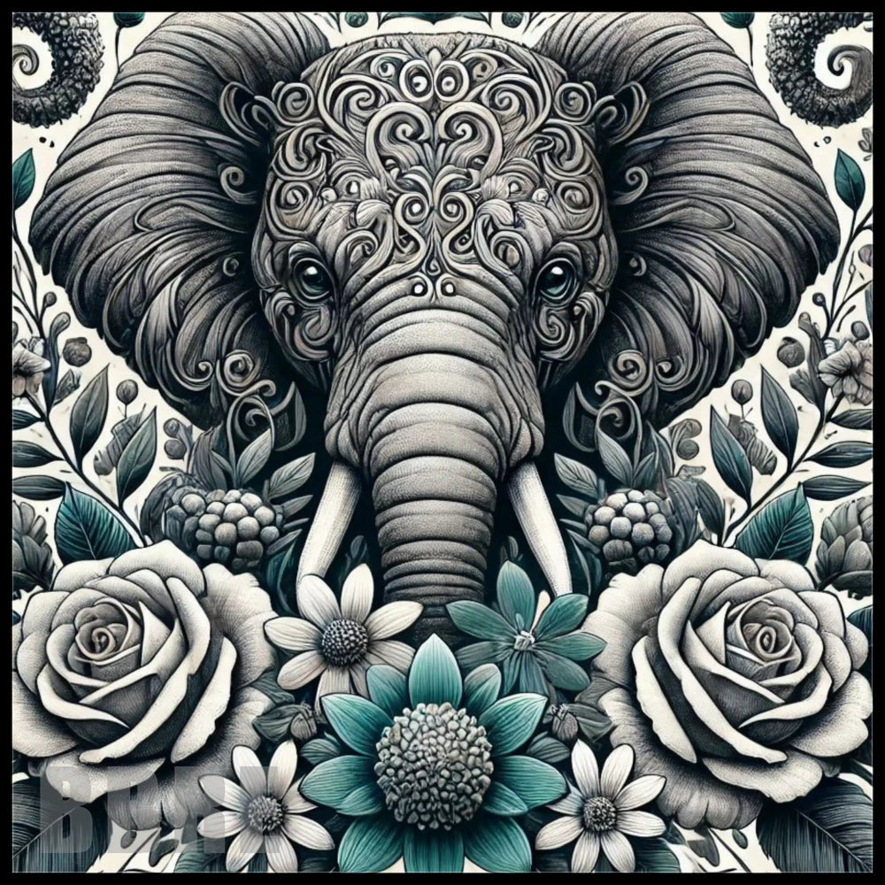 Floral Elephant 8 Main Image,