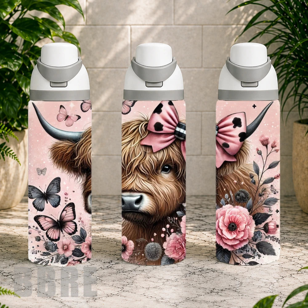 Floral Highland Cow 4 Product Image,
