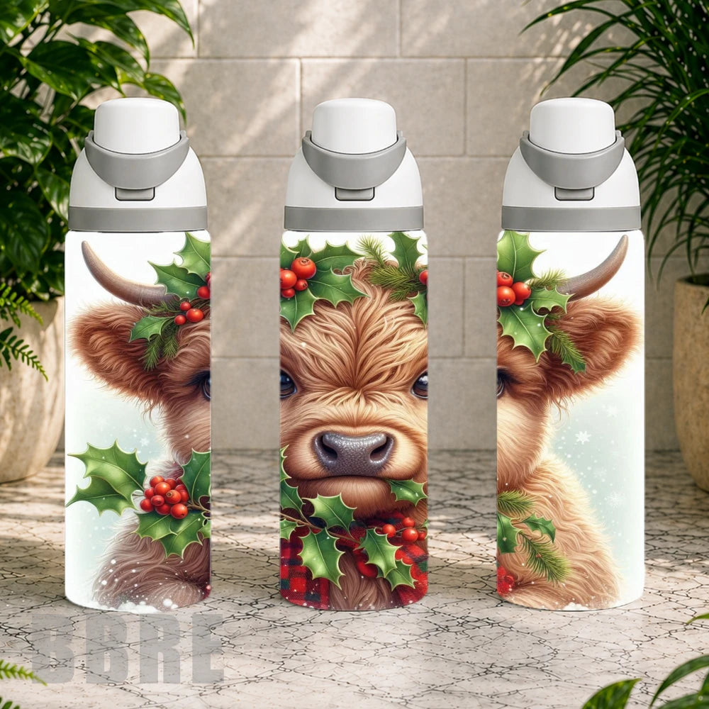 Festive Highland Cow 7 Product Image,