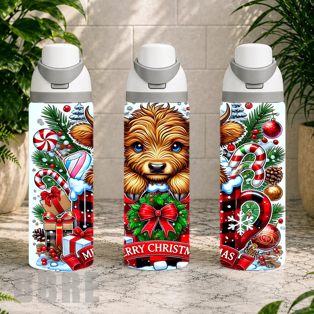 Festive Highland Cow 8 Product Image,
