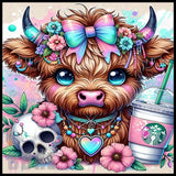 Floral Highland Cow 5 Main Image,