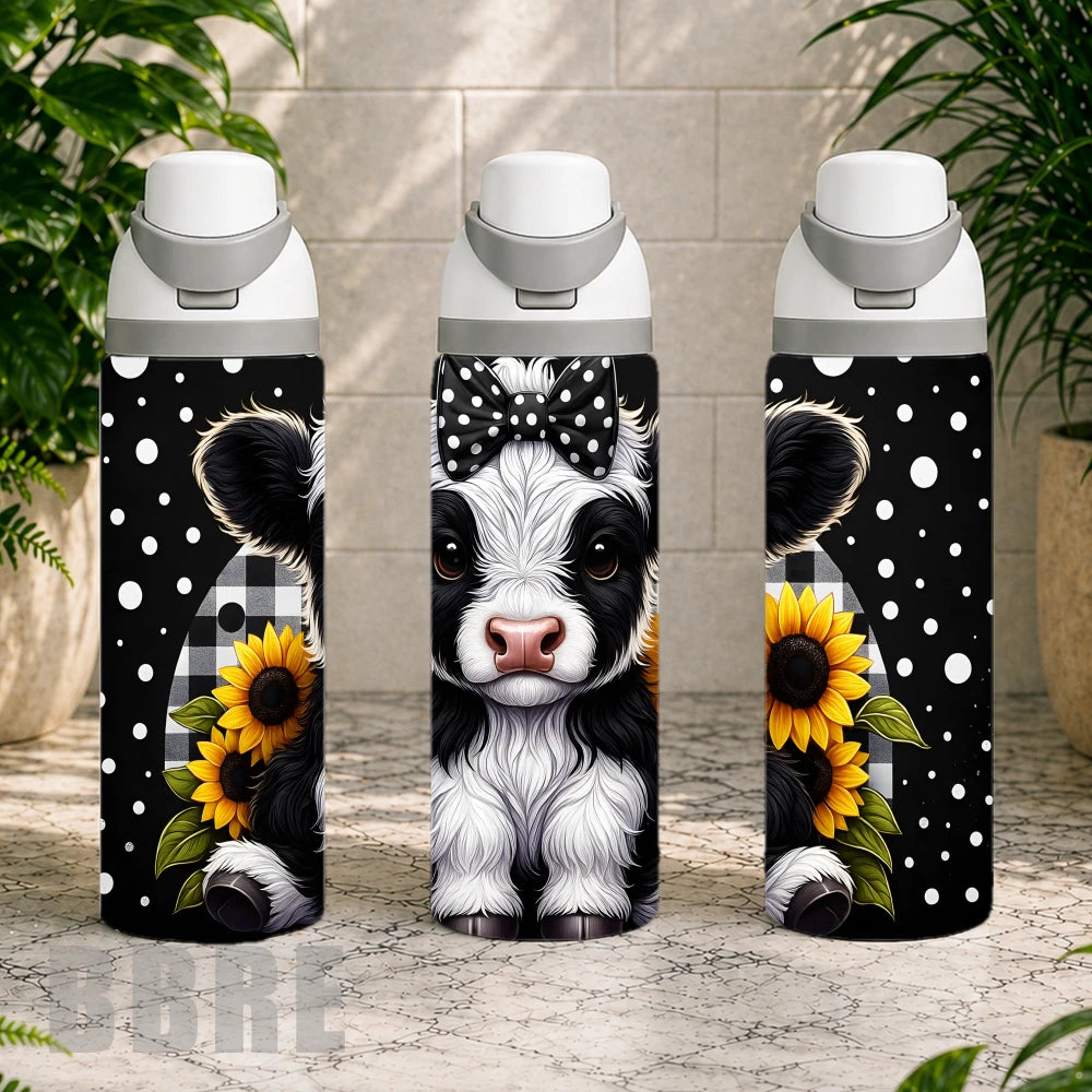 Cow With Sunflowers Product Image,