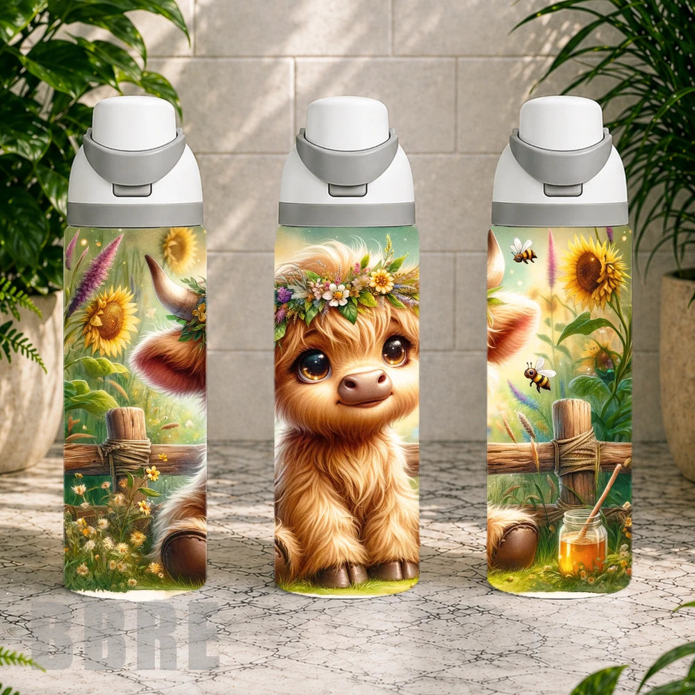 Floral Highland Cow 6 Product Image,
