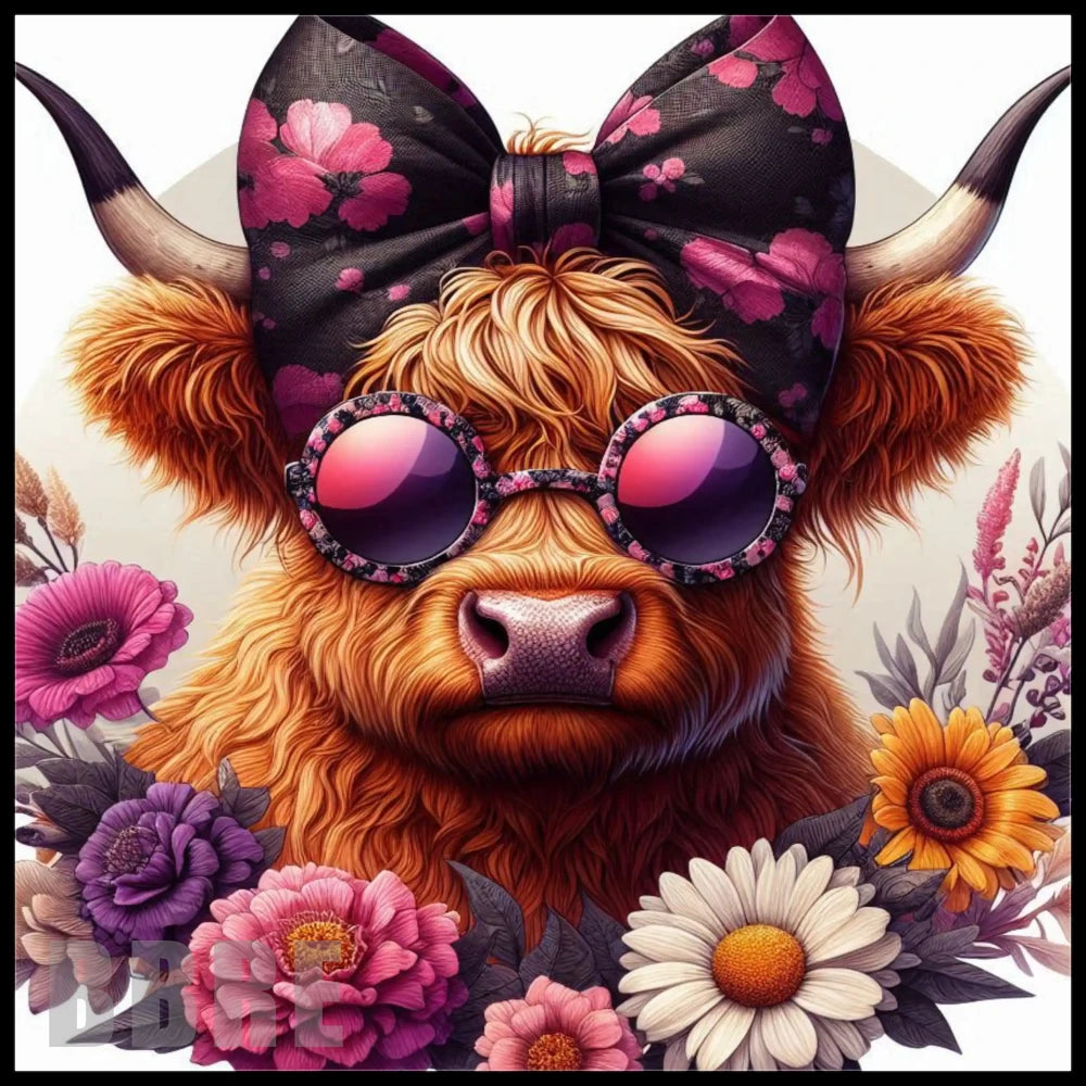 Floral Highland Cow 7 Main Image,