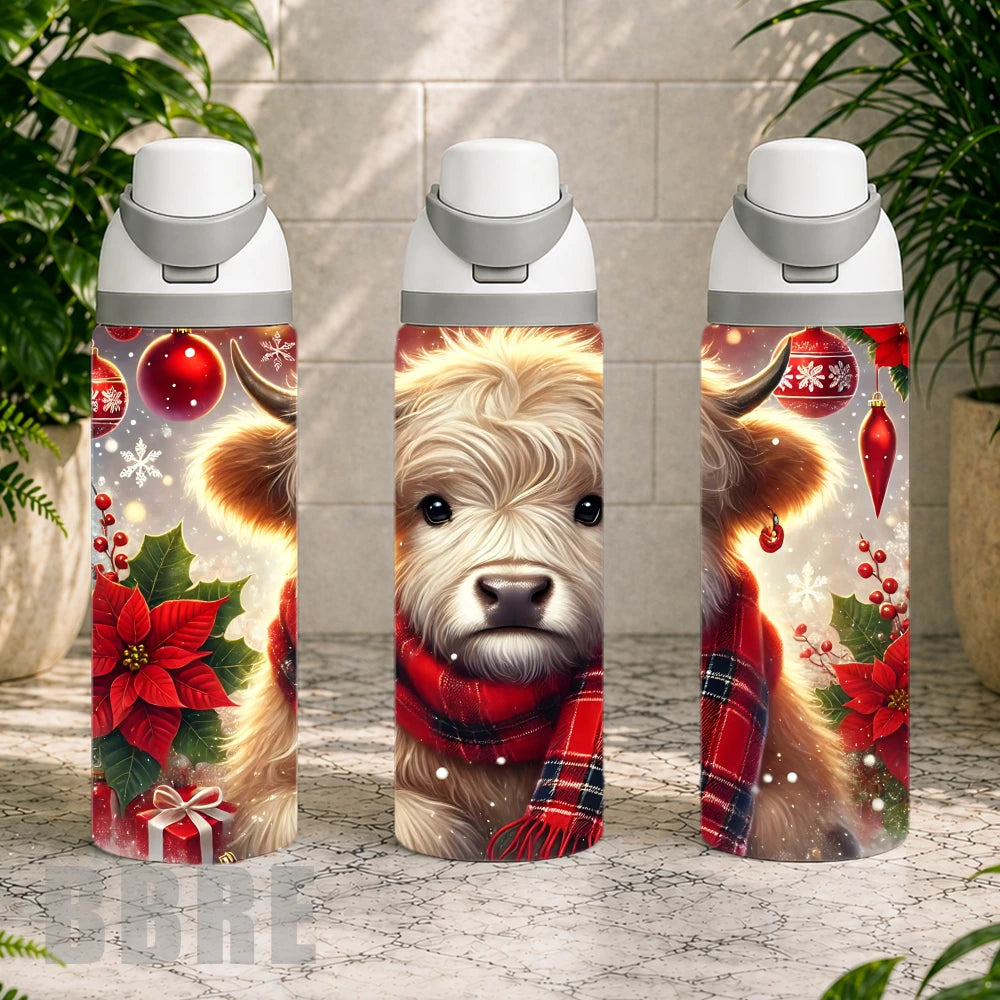 Festive Highland Cow 10 Product Image,