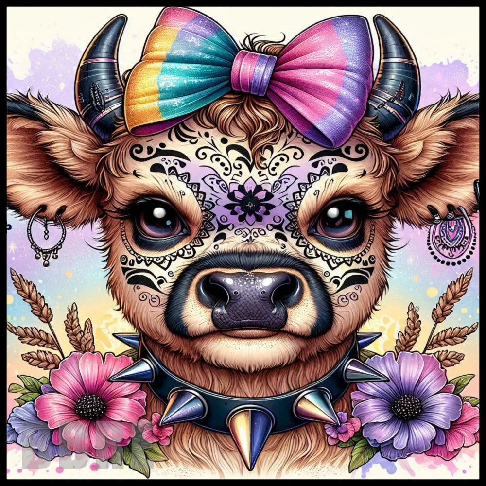 Floral Cow 6 Main Image,