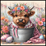 Floral Highland Cow 8 Main Image,