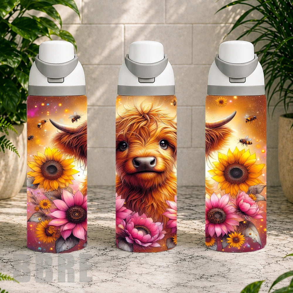 Floral Highland Cow 10 Product Image,