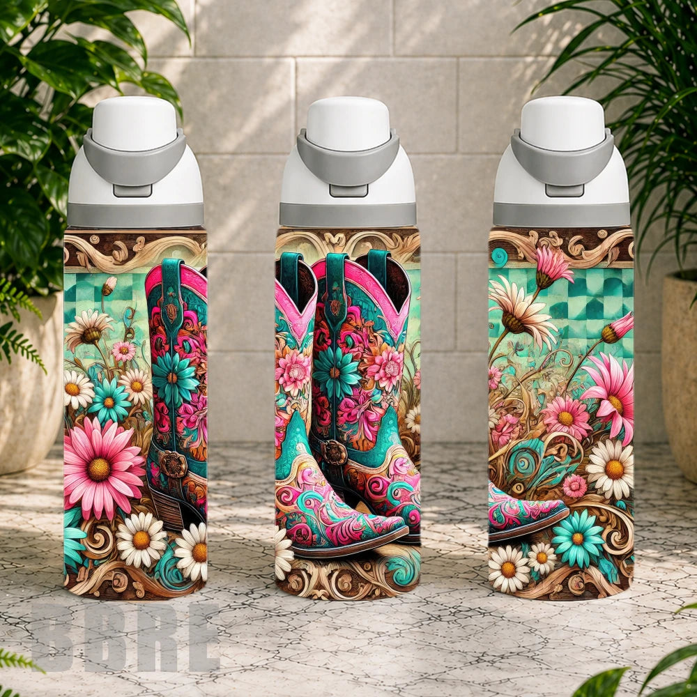 Floral Cowboy Boots 4 Product Image,