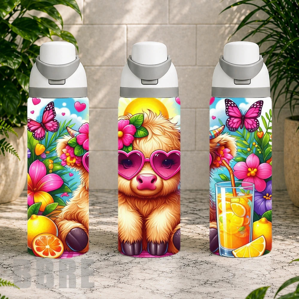 Floral Highland Cow 11 Product Image,