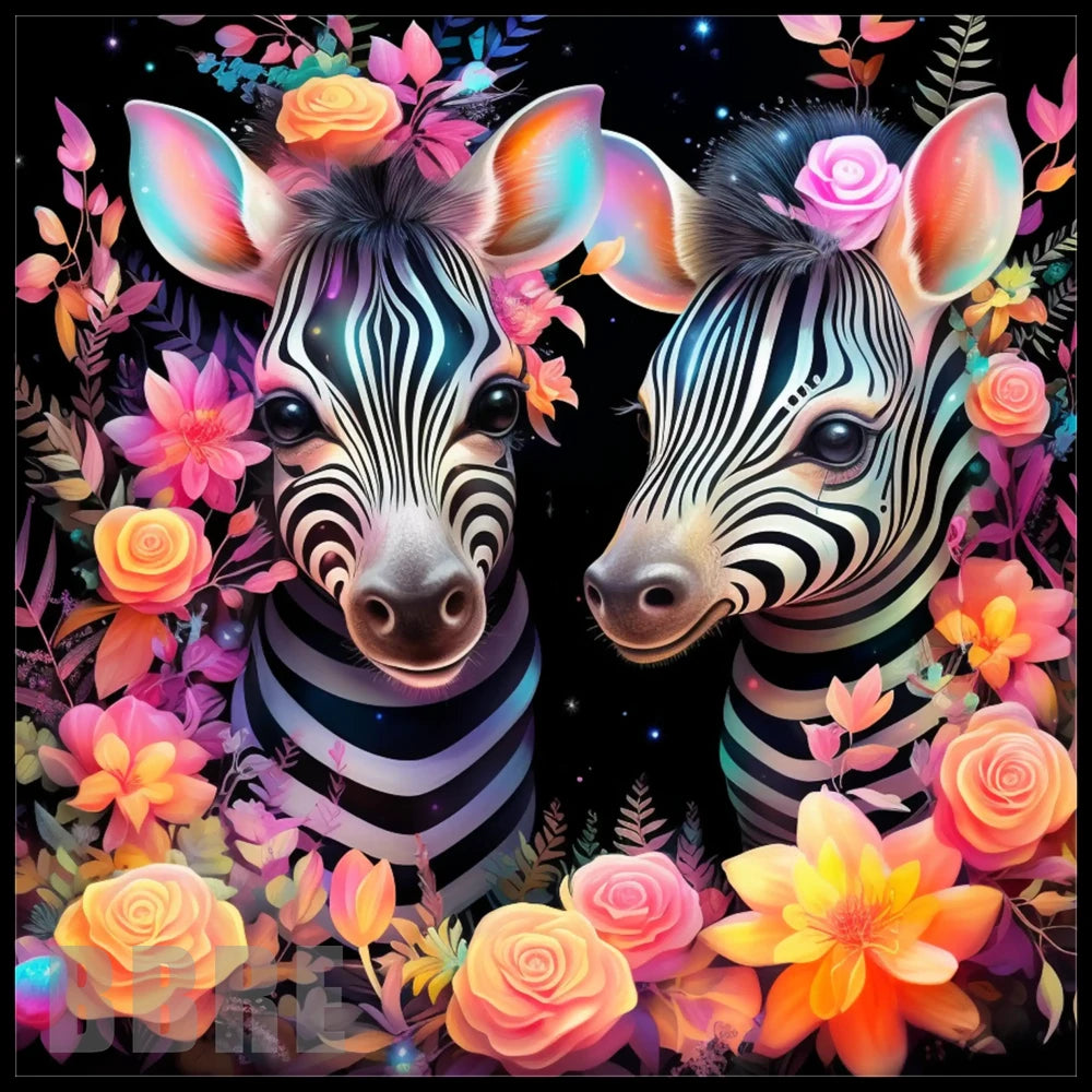 Floral Zebras Main Image,