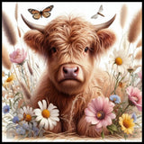 Floral Highland Cow 13 Main Image,