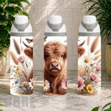 Floral Highland Cow 13 Product Image,