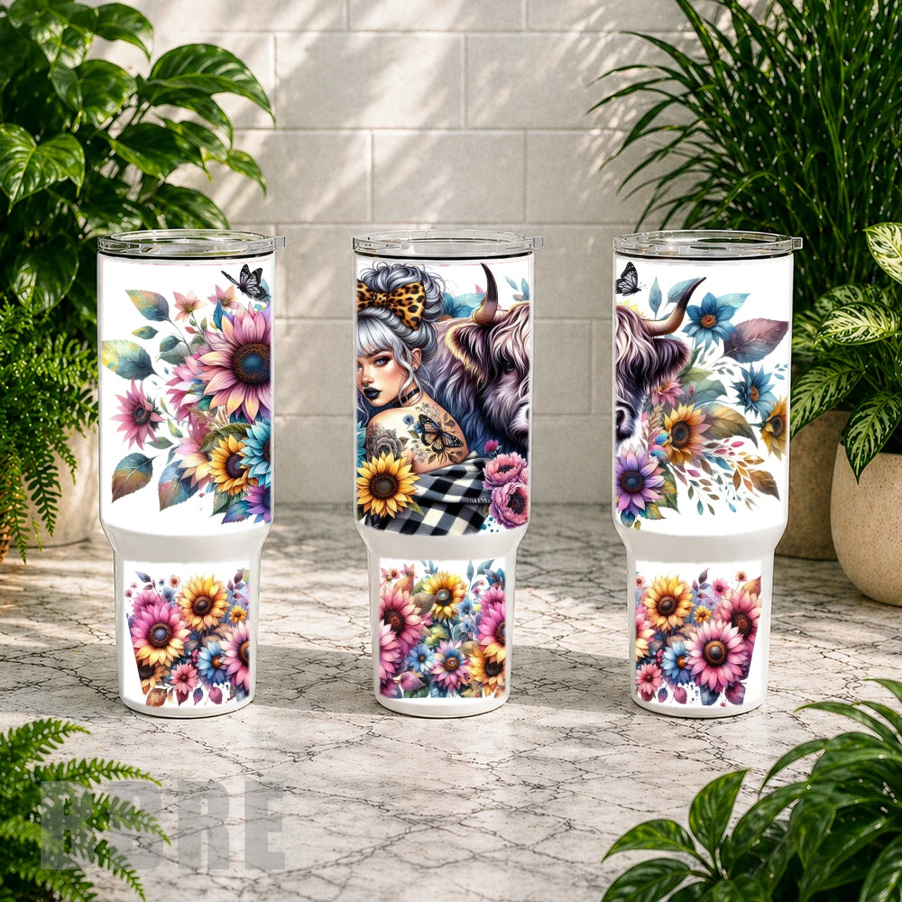 Floral Cow Product Image,