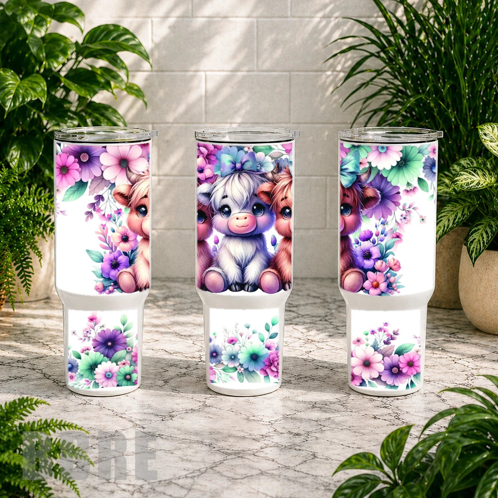 Floral Cows 2 Product Image,
