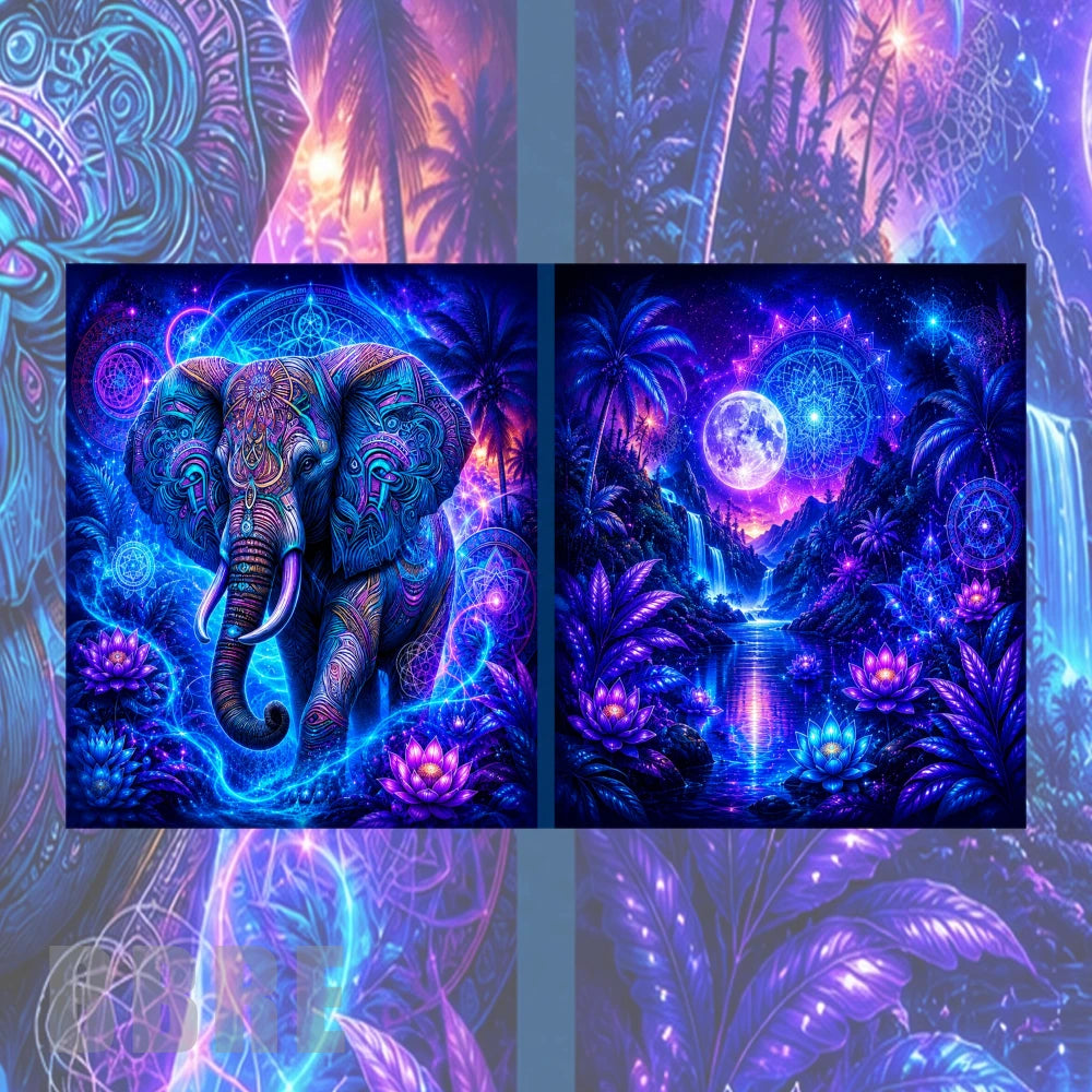 Mystical Elephant Mockup Image