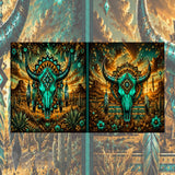 Turquoise Bull Mockup Image