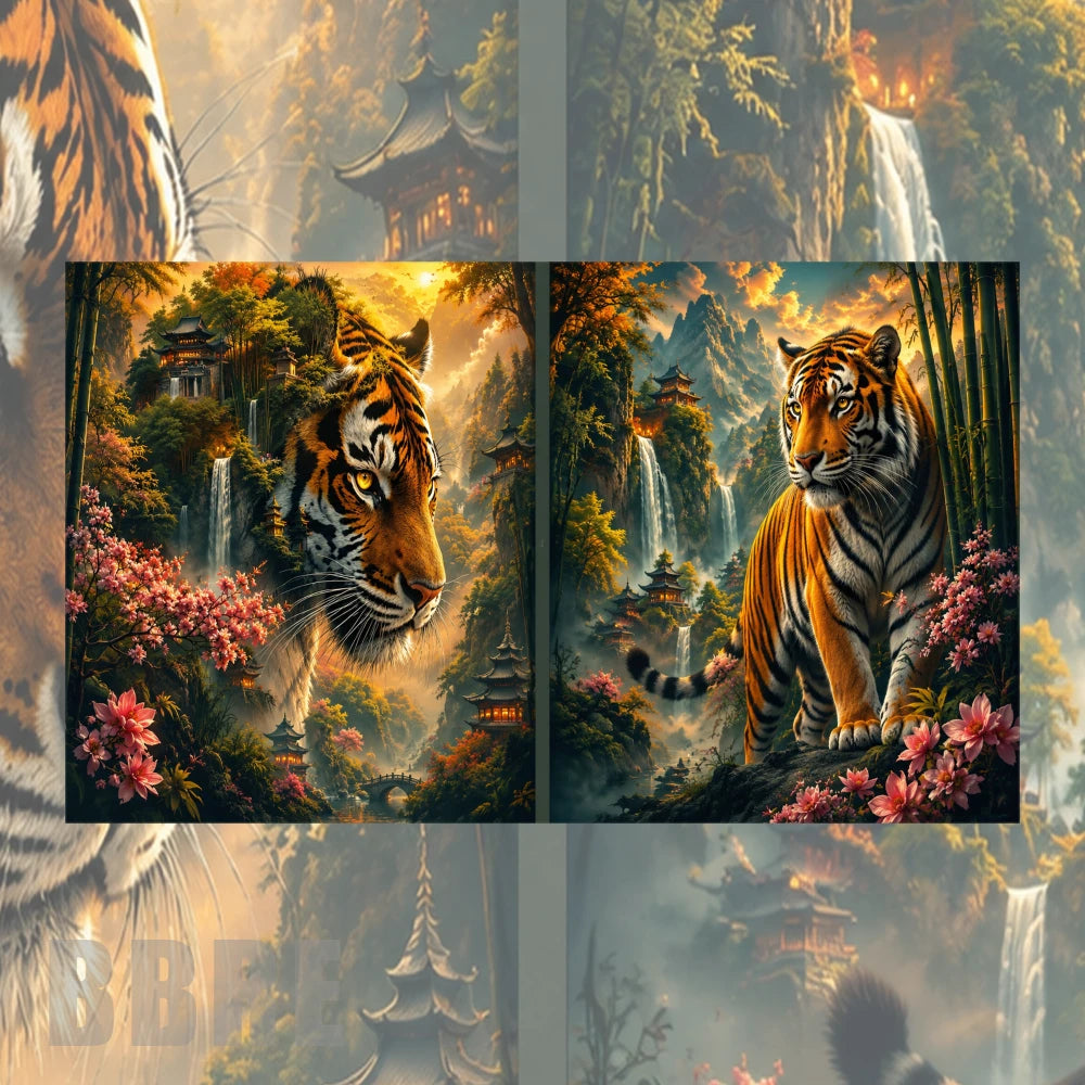 Majestic Tigers 2 Mockup Image