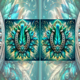 Teal Horseshoe Mockup Image
