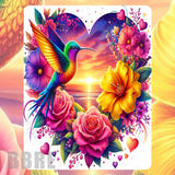 Hummingbird Sunrise Mockup Image
