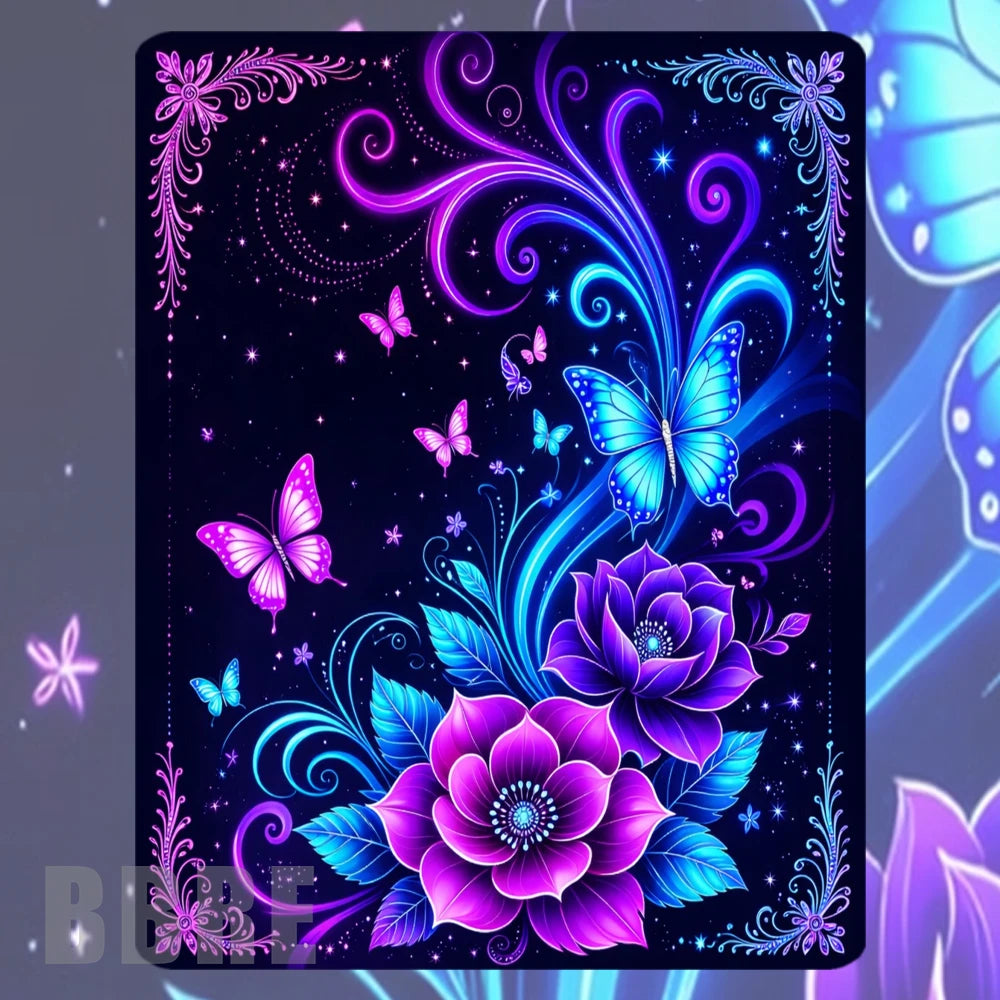 Floral Butterfly Mockup Image