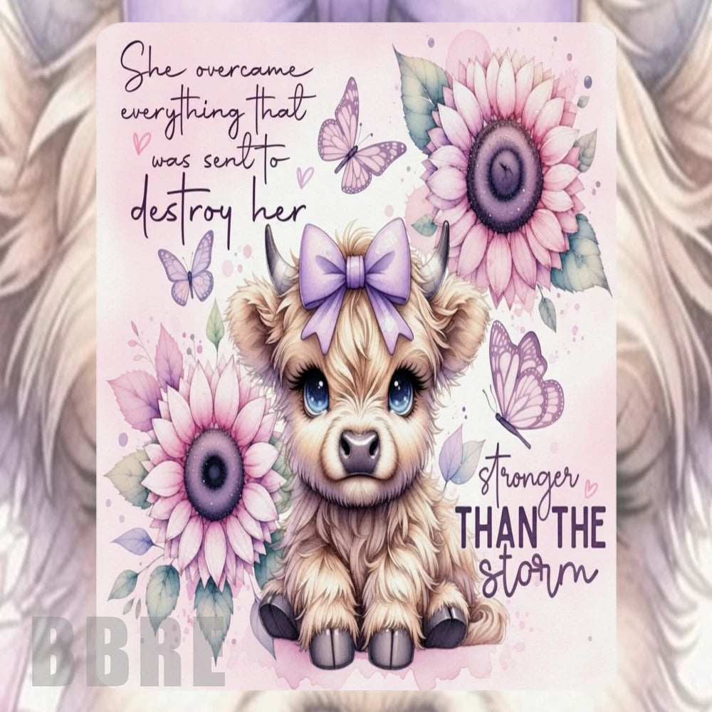 Floral Cow 2 Mockup Image