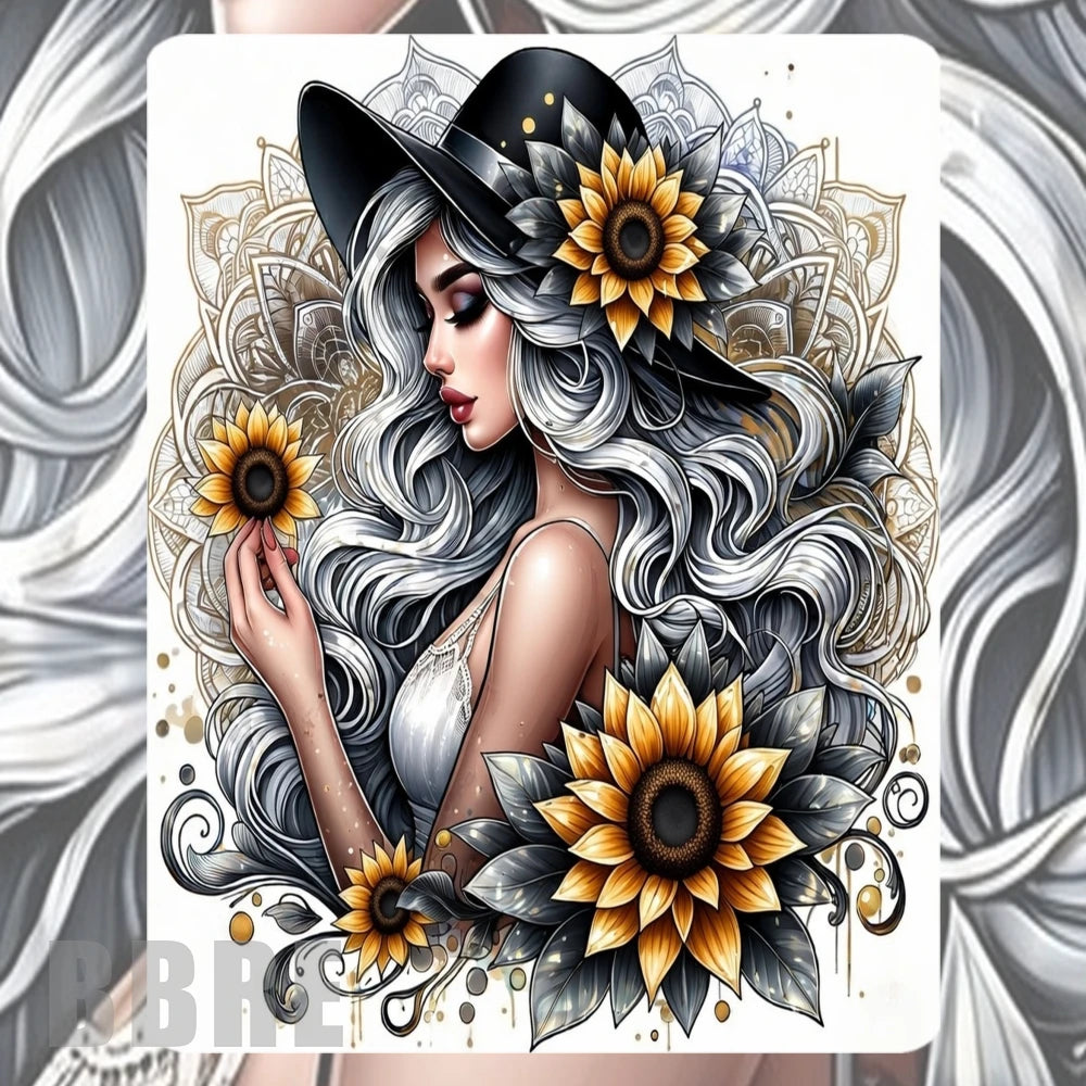 Sunflower Beauty Mockup Image