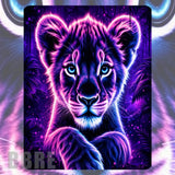 Neon Lion Mockup Image