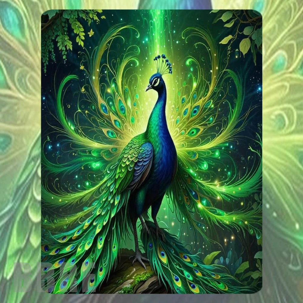 Peacock Elegance 2 Mockup Image