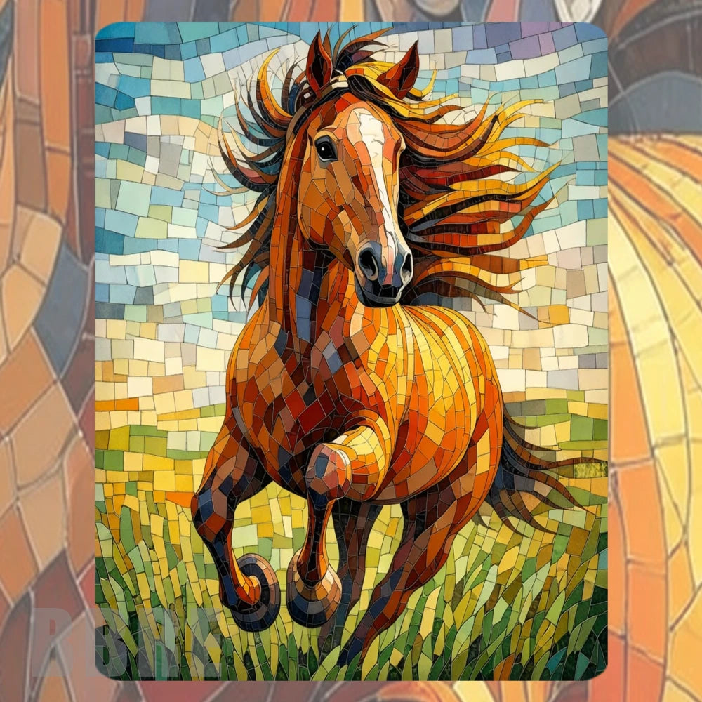 Mosaic Horse Mockup Image