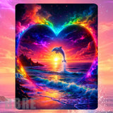 Dolphin Heart Mockup Image