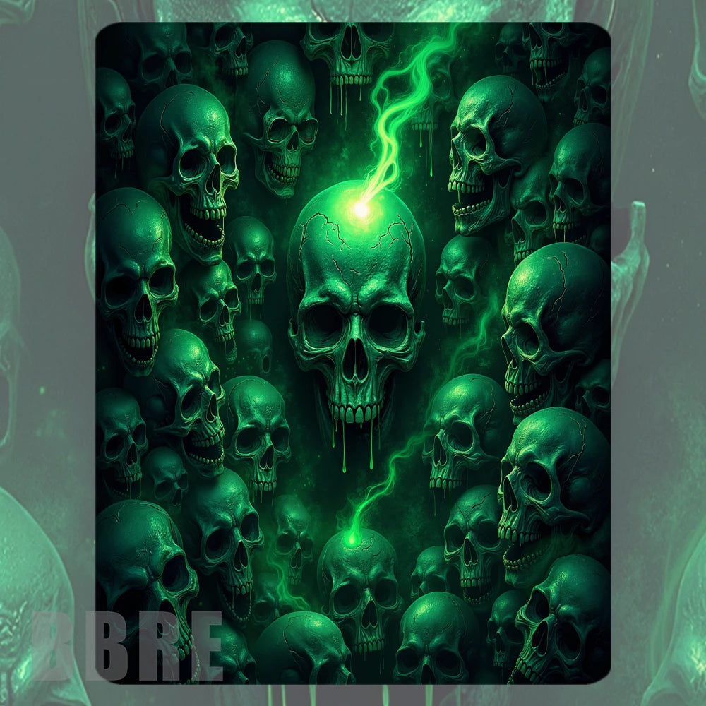 Green Skull Mockup Image