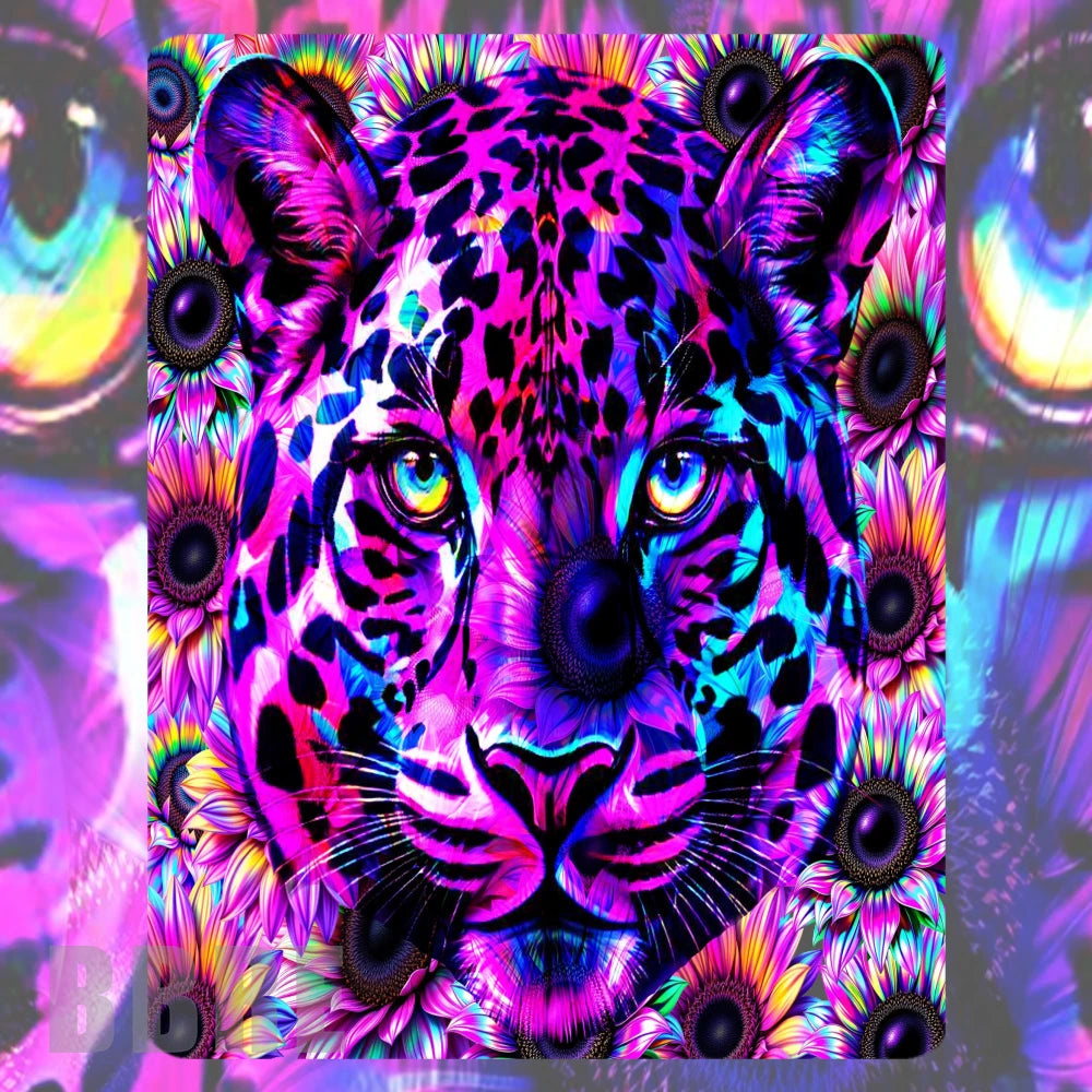 Vibrant Leopard Mockup Image