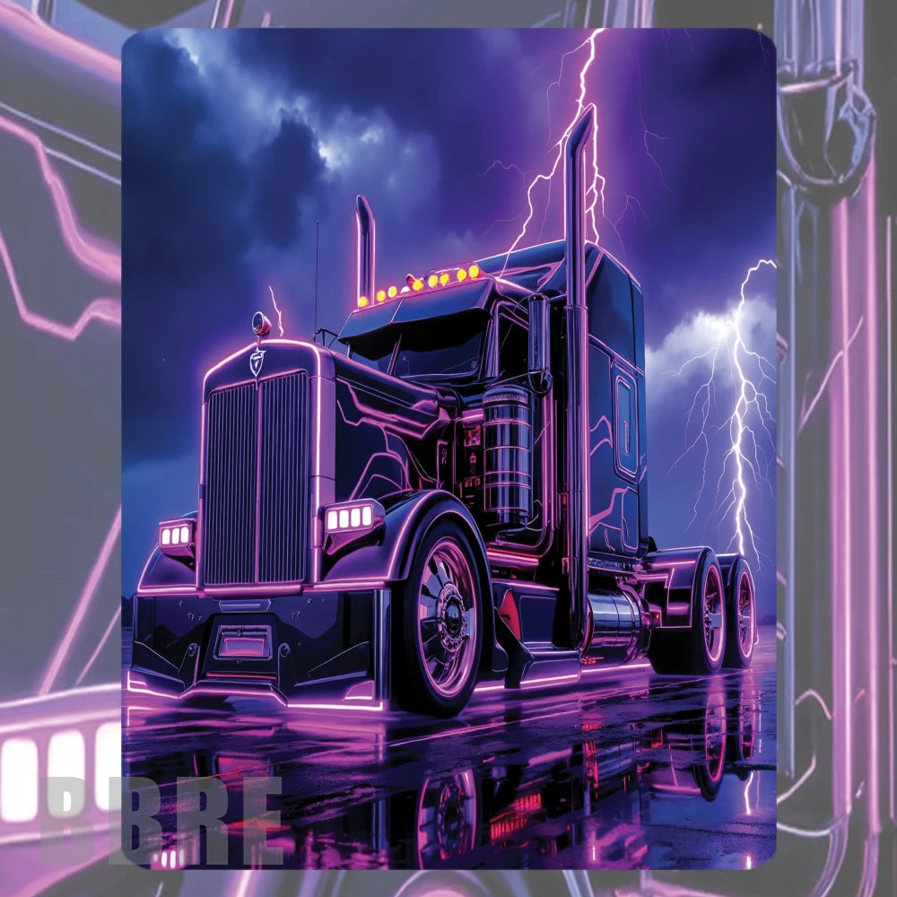 Neon Truck Mockup Image