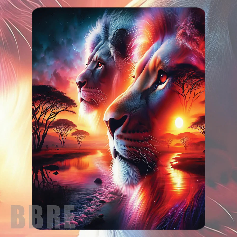 Majestic Lions Mockup Image