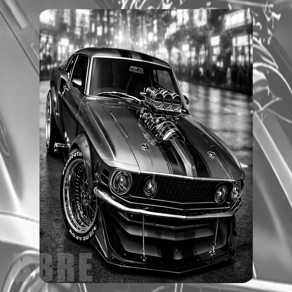 Muscle Car Mockup Image