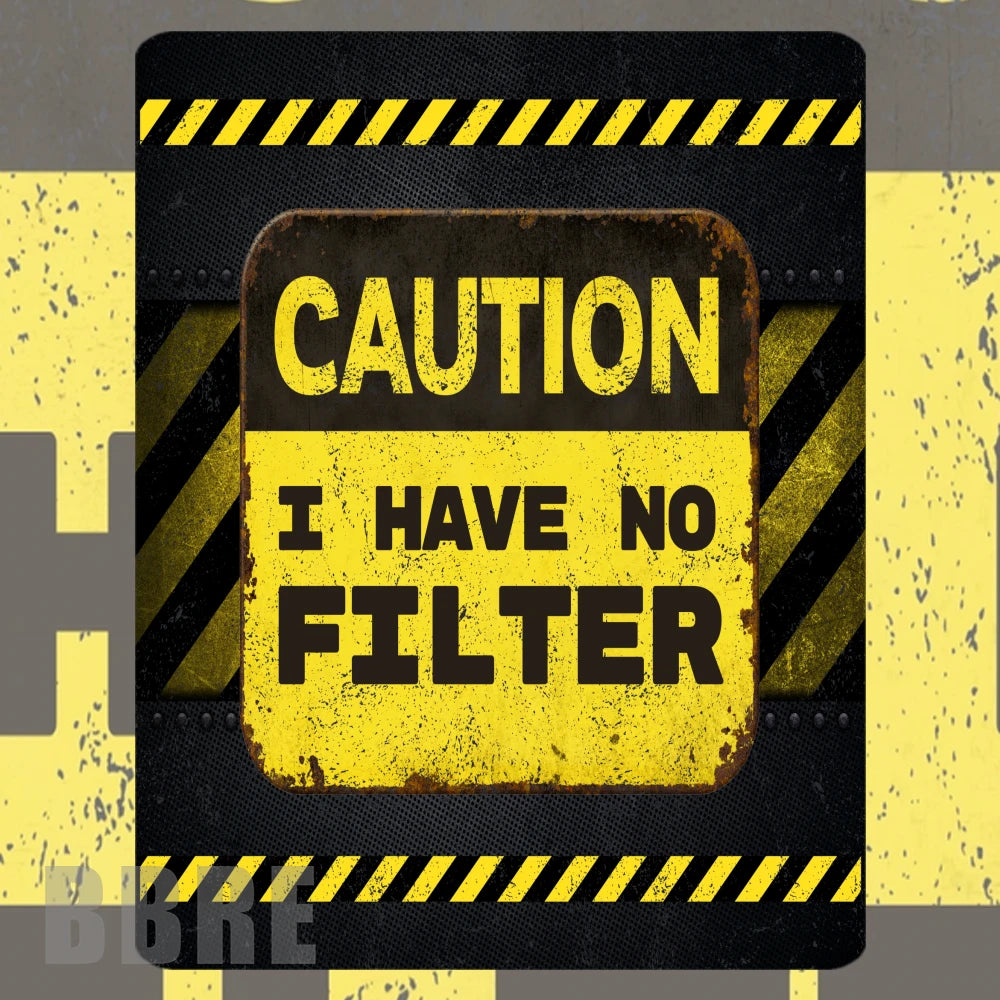 Caution Filter Mockup Image