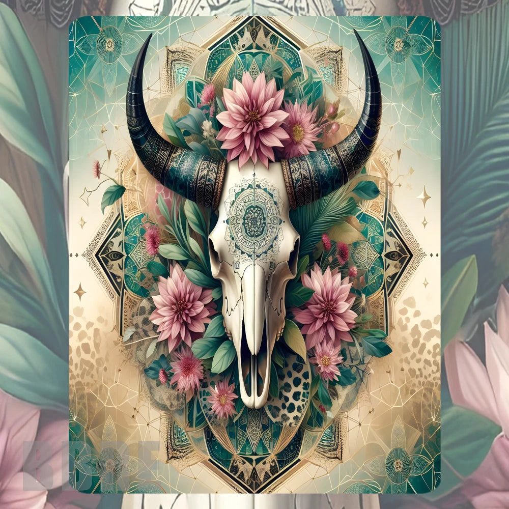 Floral Skull Mockup Image