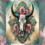 Floral Skull Mockup Image