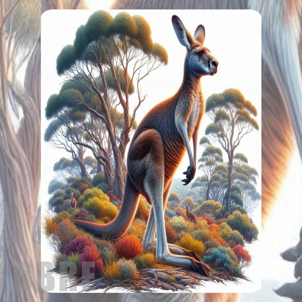 Kangaroo Landscape Mockup Image