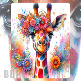 Floral Giraffe Mockup Image