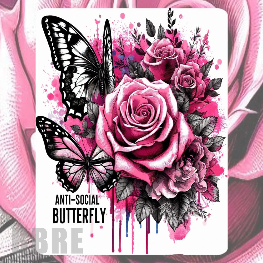 Anti-social Butterfly Mockup Image