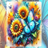 Butterfly Sunflowers Mockup Image