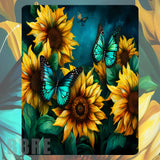 Sunflower Butterflies Mockup Image