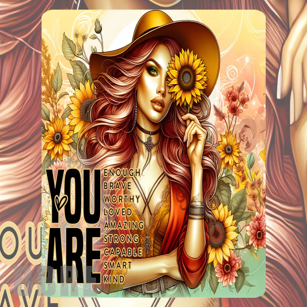 Sunflower Woman Mockup Image