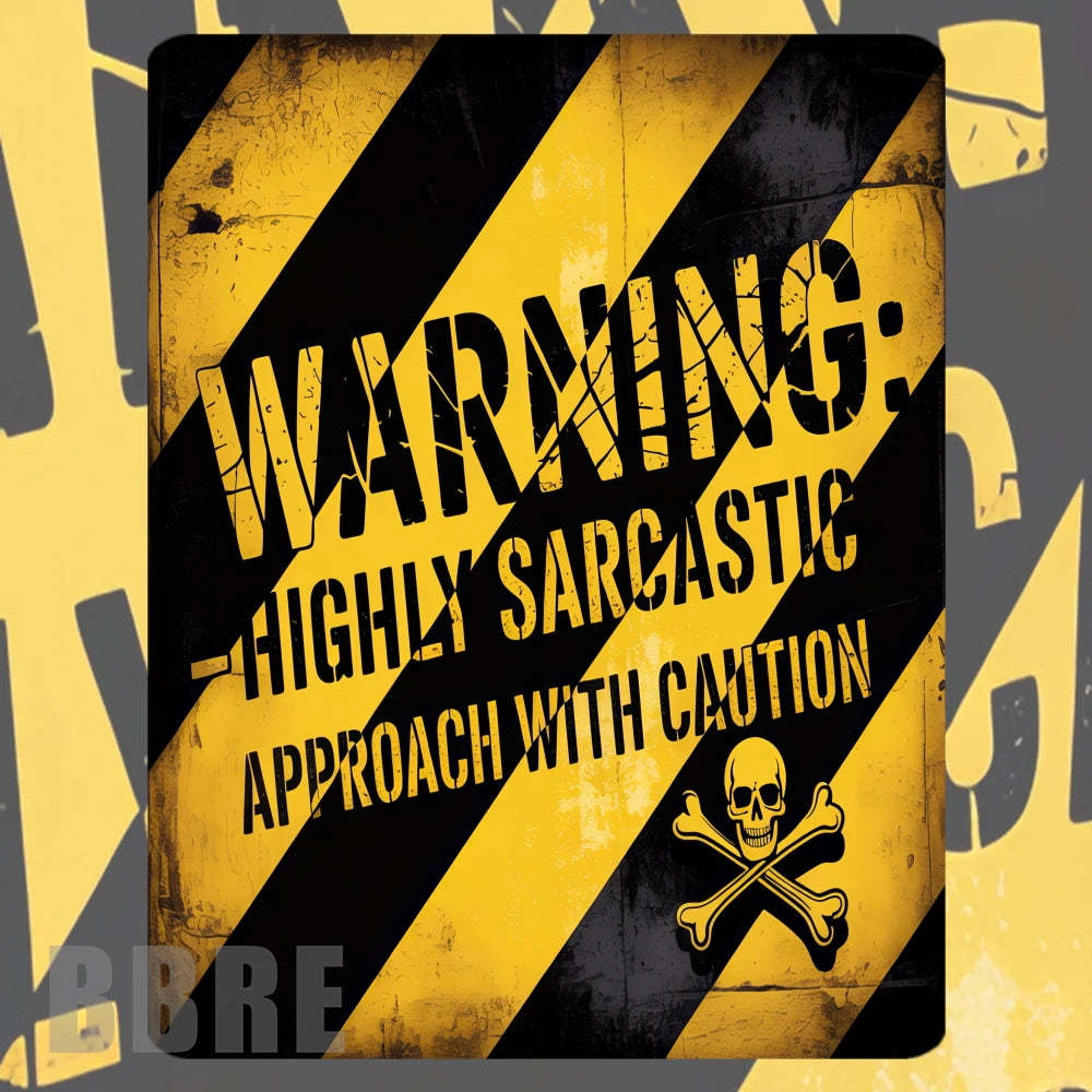 Sarcastic Warning Mockup Image