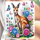 Kangaroo Floral Mockup Image