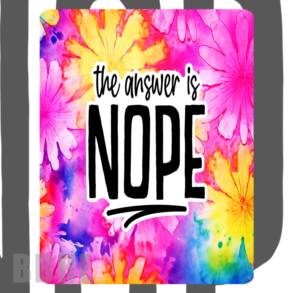 Colorful Nope Mockup Image